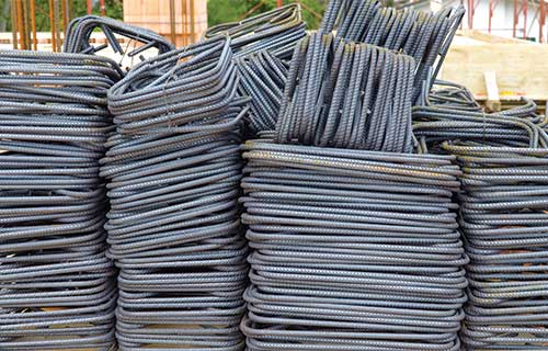 Rebar cut and bent to British Standards